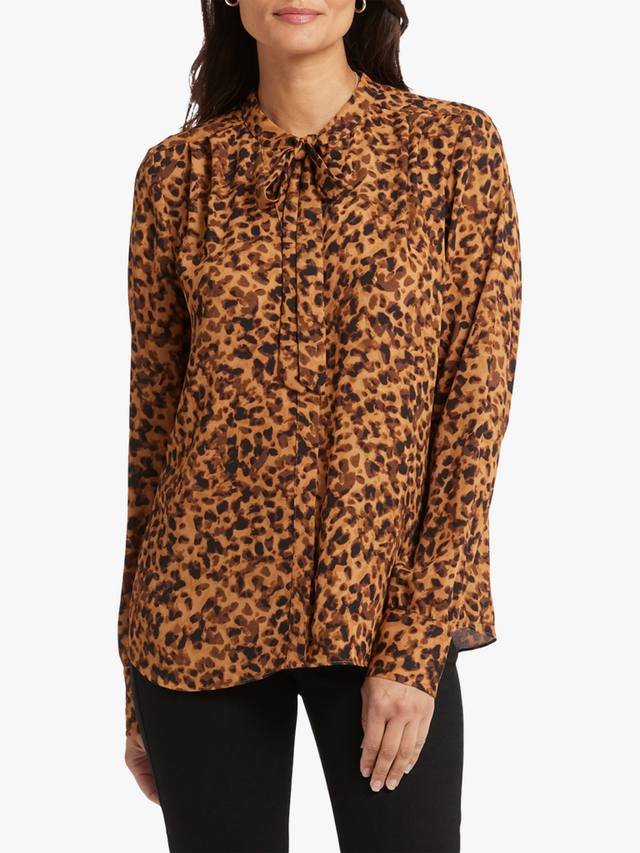 Блузка с завязками на шее с животным принтом NYDJ, цвет Caterina
Блузка с завязками на шее с животным принтом NYDJ, цвет Caterina