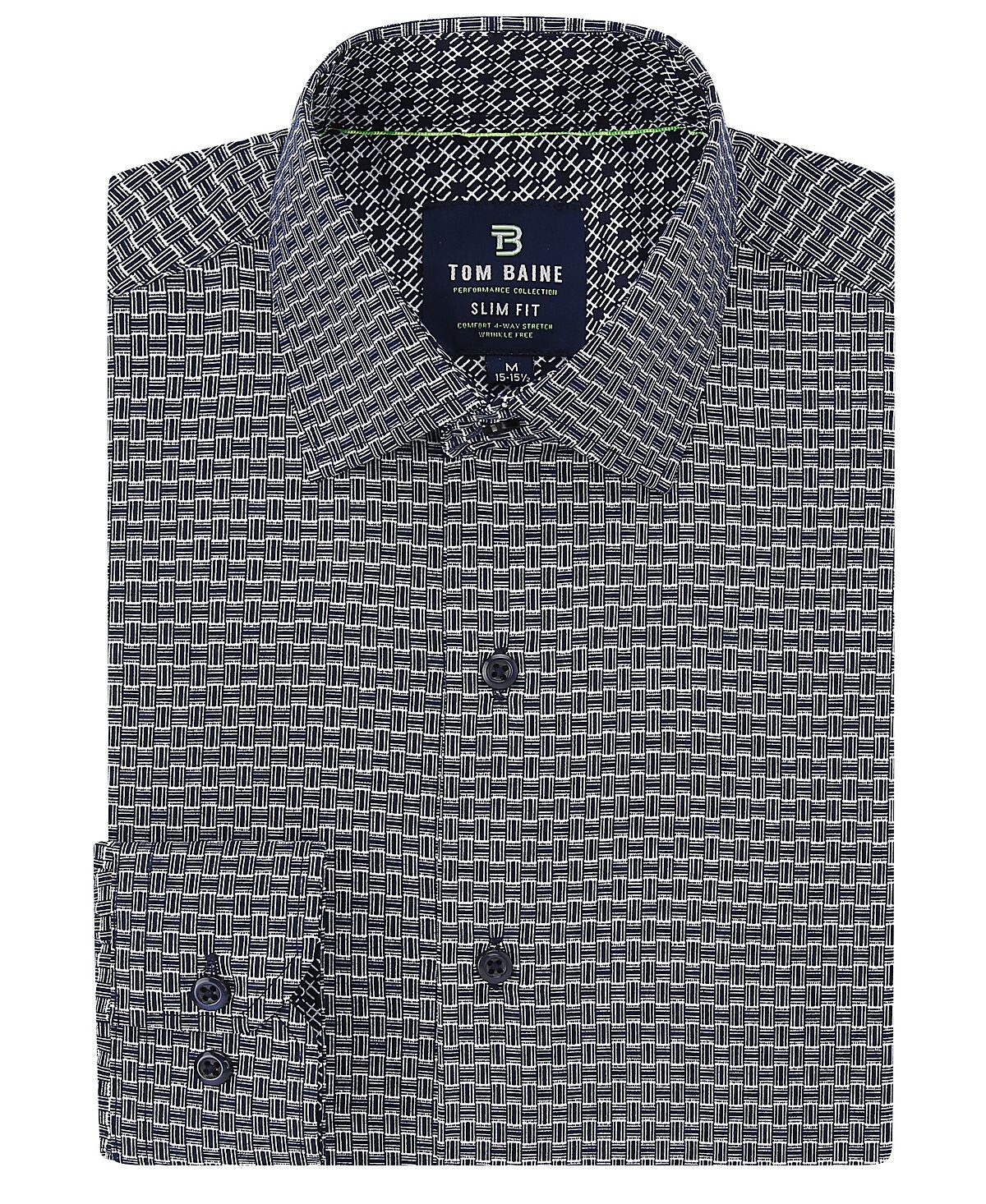 Мужская классическая рубашка slim fit с длинным рукавом и геометрическим рисунком на пуговицах Tom Baine, мульти
Мужская классическая рубашка slim fit с длинным рукавом и геометрическим рисунком на пуговицах Tom Baine, мульти
