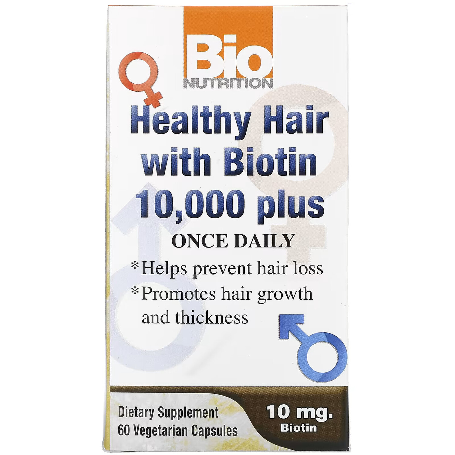 Bio Nutrition, Добавка для здоровья волос с биотином 10 000, 60 вегетарианских капсул
Bio Nutrition, Добавка для здоровья волос с биотином 10 000, 60 вегетарианских капсул