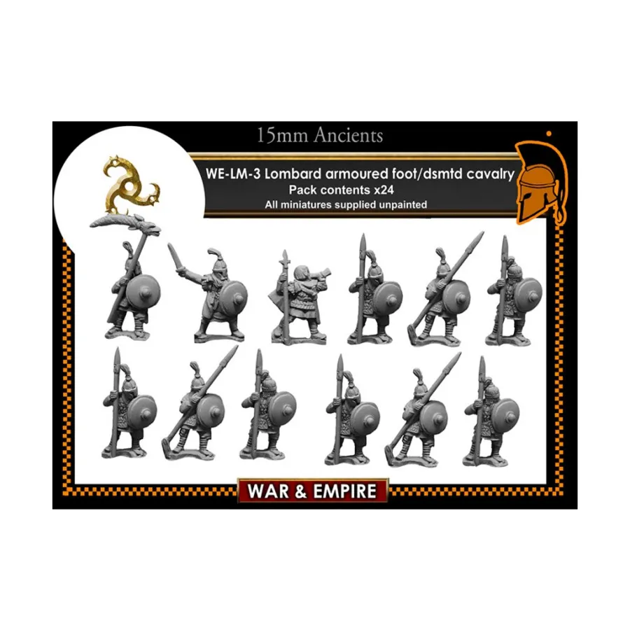 Пехотинцы – в доспехах и спешенные, War & Empire - Dark Ages Miniatures - Lombard (15mm)
Пехотинцы – в доспехах и спешенные, War & Empire - Dark Ages Miniatures - Lombard (15mm)