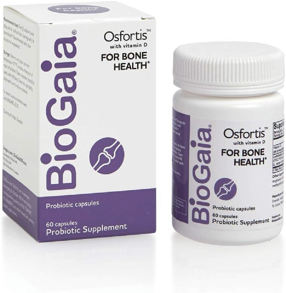 Пробиотик для укрепления костей BioGaia Osfortis Women’s Probiotic for Strong Bones Immune, 60 капсул
Пробиотик для укрепления костей BioGaia Osfortis Women’s Probiotic for Strong Bones Immune, 60 капсул