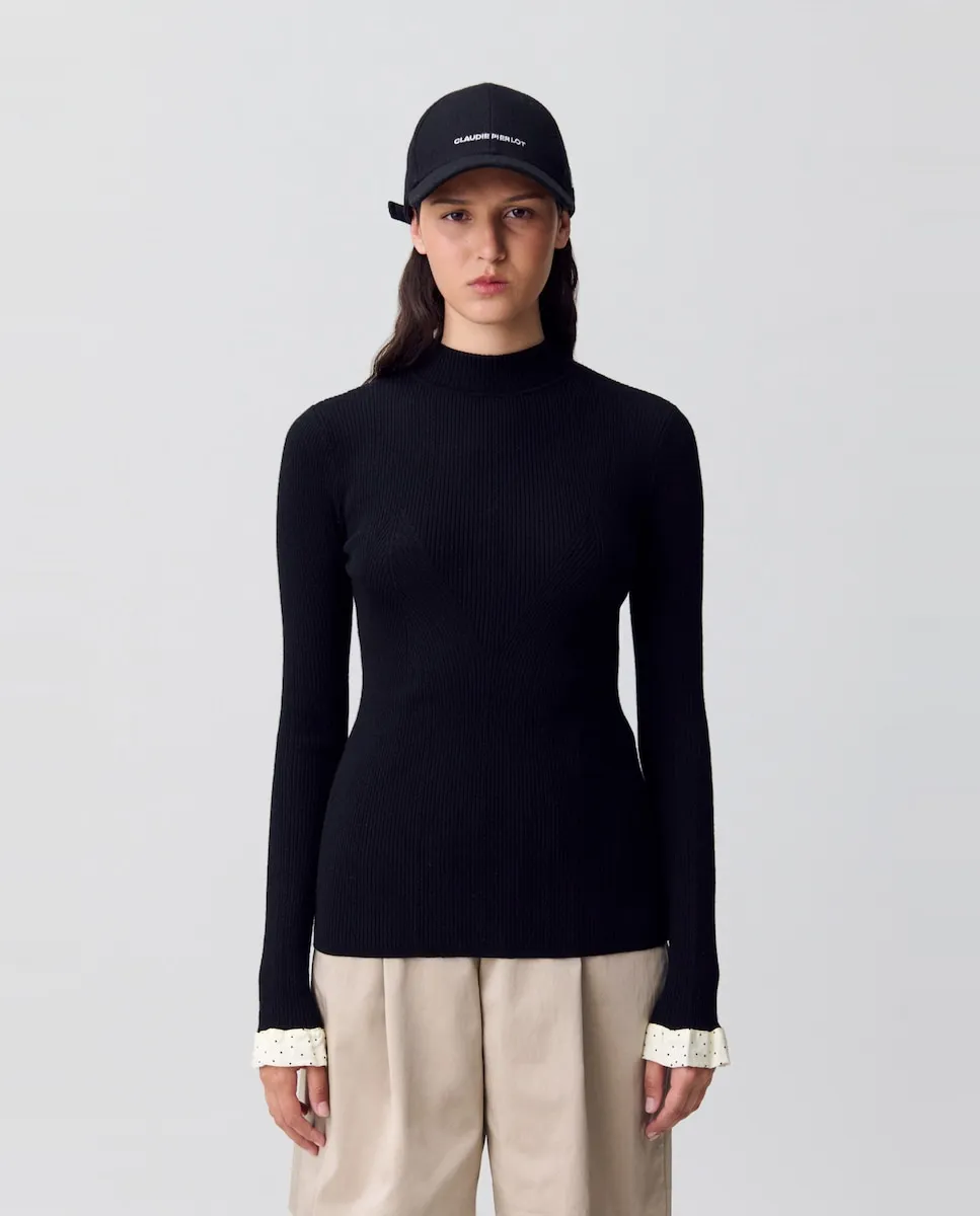 Облегающий женский свитер Claudie Pierlot, черный
Облегающий женский свитер Claudie Pierlot, черный