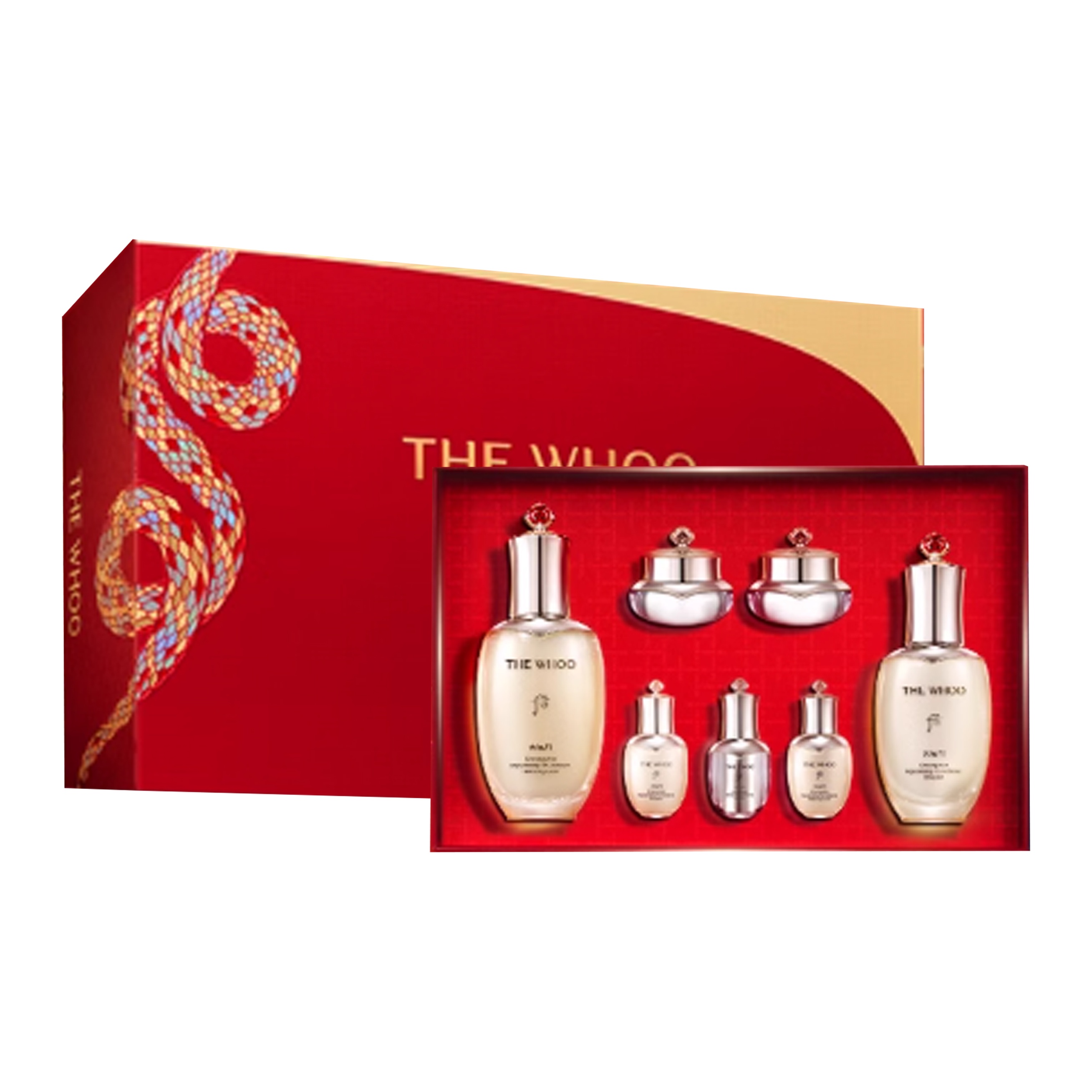 Набор для ухода за кожей snake year limited radiance revitalizing firming, увлажняет и питает, набор из 7 предметов The History Of Whoo
Набор для ухода за кожей snake year limited radiance revitalizing firming, увлажняет и питает, набор из 7 предметов The History Of Whoo