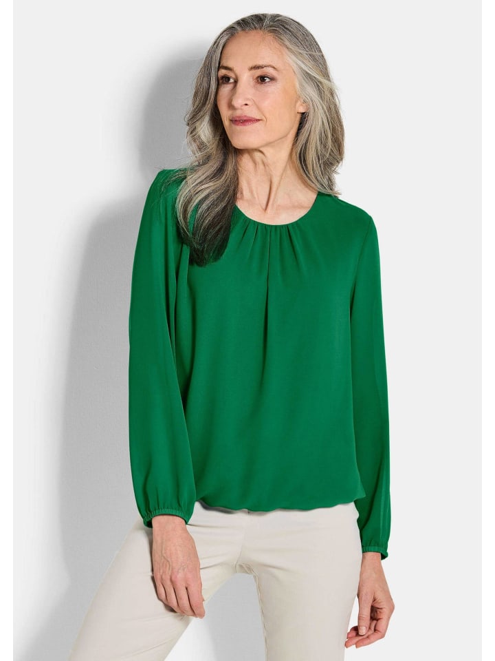 Короткий размер: Блузка Элегантная шифоновая блузка зеленого цвета GOLDNER
Короткий размер: Блузка Элегантная шифоновая блузка зеленого цвета GOLDNER