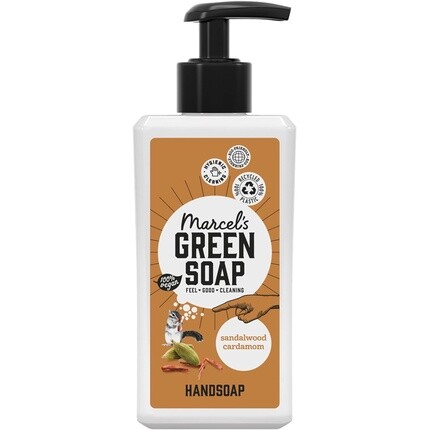 Мыло для рук «Сандал и кардамон», дозатор для мытья рук, 250 мл, Marcel'S Green Soap
Мыло для рук «Сандал и кардамон», дозатор для мытья рук, 250 мл, Marcel'S Green Soap