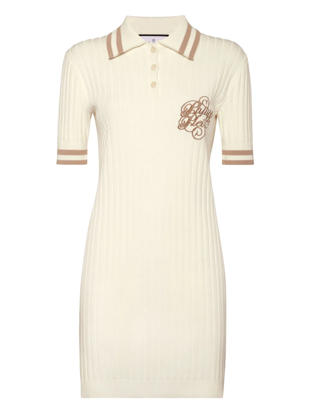 Трикотажное платье с воротником поло Philipp Plein, белый
Трикотажное платье с воротником поло Philipp Plein, белый