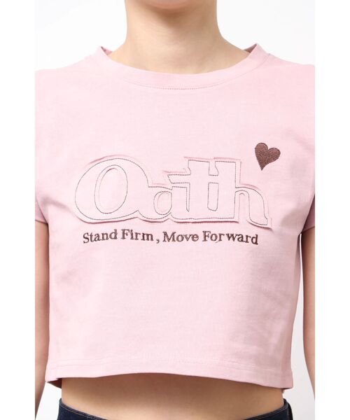 Футболка с нашивкой и логотипом EMODA, розовая
Футболка с нашивкой и логотипом EMODA, розовая