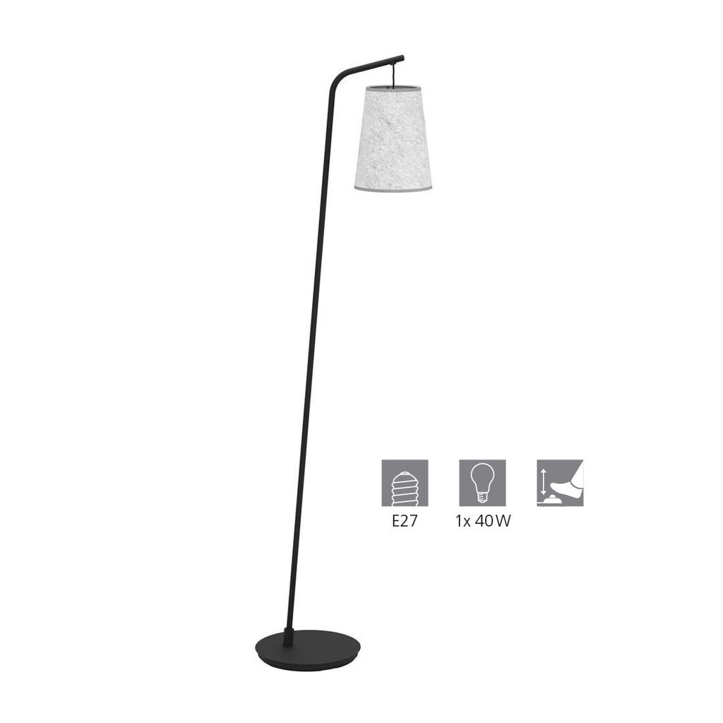ALSAGER Торшер стальной черный, фетровый серый E27 1X40W Д:50,5см Ш:21см В:170см с ножным выключателем EGLO
ALSAGER Торшер стальной черный, фетровый серый E27 1X40W Д:50,5см Ш:21см В:170см с ножным выключателем EGLO