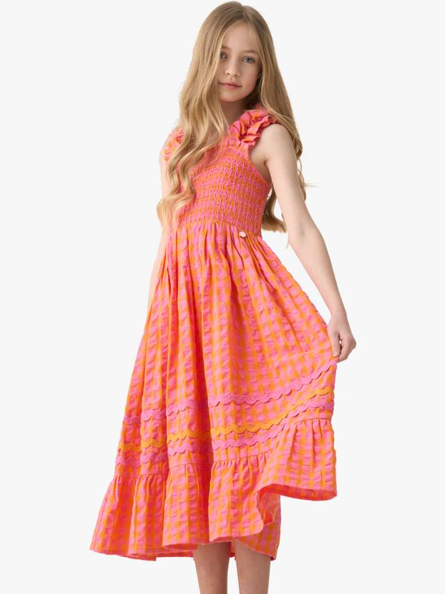Детское платье миди с отделкой рик-рак Angel & Rocket, Orange/Pink
Детское платье миди с отделкой рик-рак Angel & Rocket, Orange/Pink