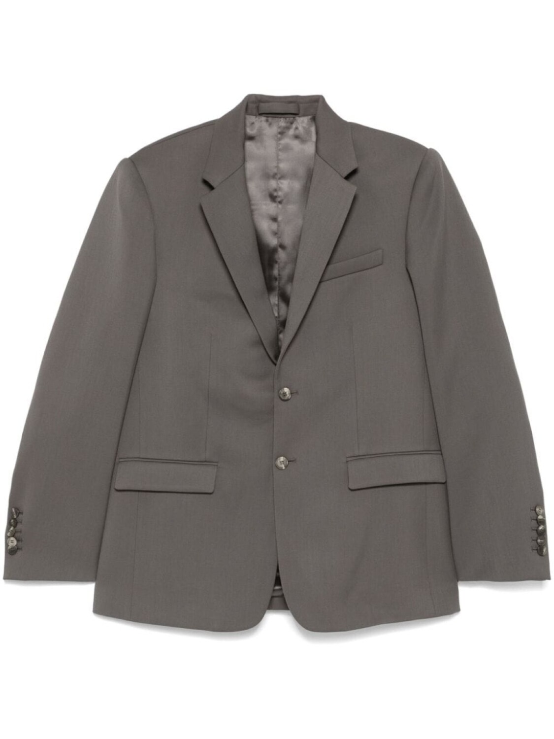 WARDROBE.NYC однобортный пиджак, серый
WARDROBE.NYC однобортный пиджак, серый