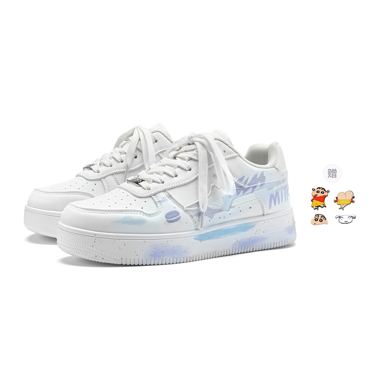 Crayon Shinchan Легкие дышащие низкие скейтерские кроссовки для увеличения роста унисекс светло-фиолетовые + 2 случайных капельных шарма, цвет Light Purple+2 Random Drip-Molded Charms 
Crayon Shinchan Легкие дышащие низкие скейтерские кроссовки для увеличения роста унисекс светло-фиолетовые + 2 случайных капельных шарма, цвет Light Purple+2 Random Drip-Molded Charms