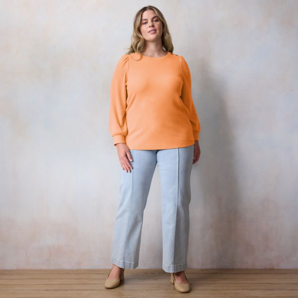 Топ больших размеров с высокими манжетами и круглым вырезом Lc Lauren Conrad, цвет papaya gloss
Топ больших размеров с высокими манжетами и круглым вырезом Lc Lauren Conrad, цвет papaya gloss