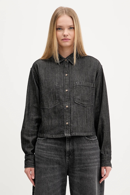 Хлопковая рубашка Guess Jeans, черный
Хлопковая рубашка Guess Jeans, черный