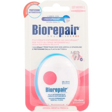 Filo Interdentale Cerato Espandibile Per Gengive Delicate 25 + 5M, Biorepair
Filo Interdentale Cerato Espandibile Per Gengive Delicate 25 + 5M, Biorepair
