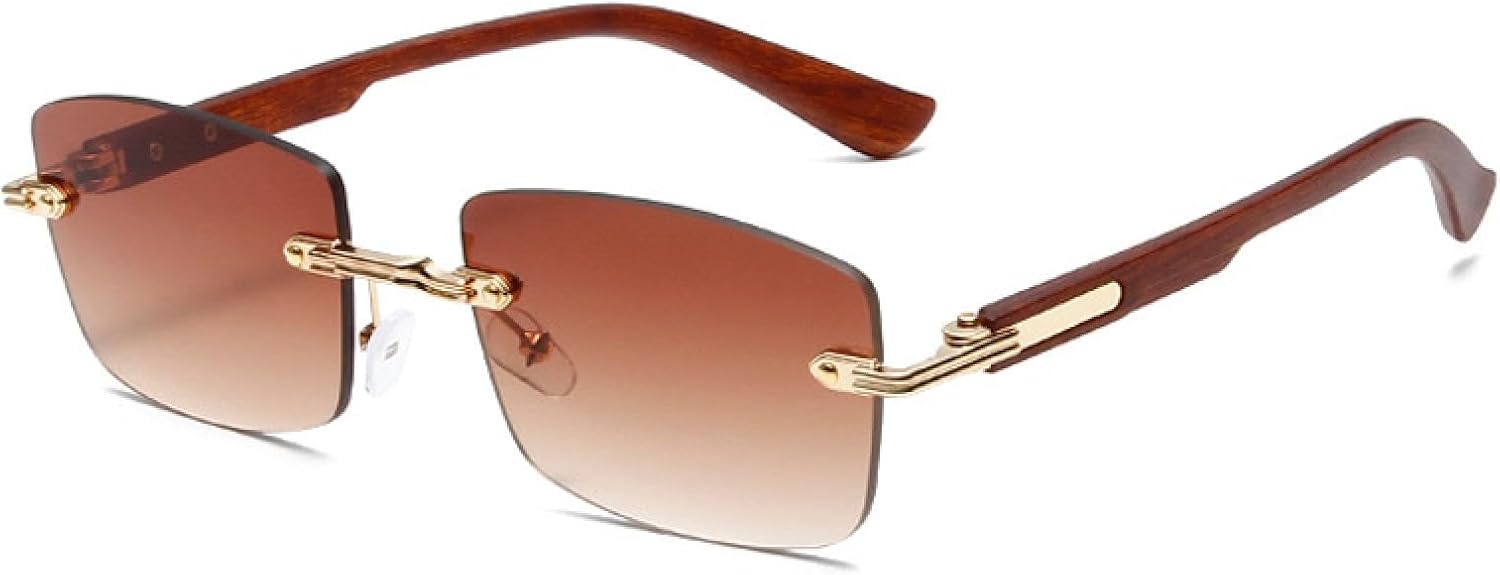 Популярные модные женские солнцезащитные очки в винтажном стиле, без оправы, прозрачные, с градиентом, защита от ультрафиолета UV400; мужские очки в стиле панк TVTBBVV, Golden Tea Gradient
Популярные модные женские солнцезащитные очки в винтажном стиле, без оправы, прозрачные, с градиентом, защита от ультрафиолета UV400; мужские очки в стиле панк TVTBBVV, Golden Tea Gradient