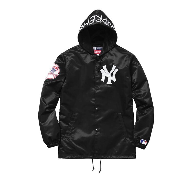 Куртка Supreme x Yankees Satin Hooded Coaches Jacket Black, черный
Куртка Supreme x Yankees Satin Hooded Coaches Jacket Black, черный