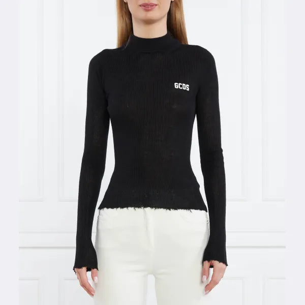 Базовый свитер облегающего кроя с высоким воротником Gcds с добавлением шерсти Gcds, черный
Базовый свитер облегающего кроя с высоким воротником Gcds с добавлением шерсти Gcds, черный