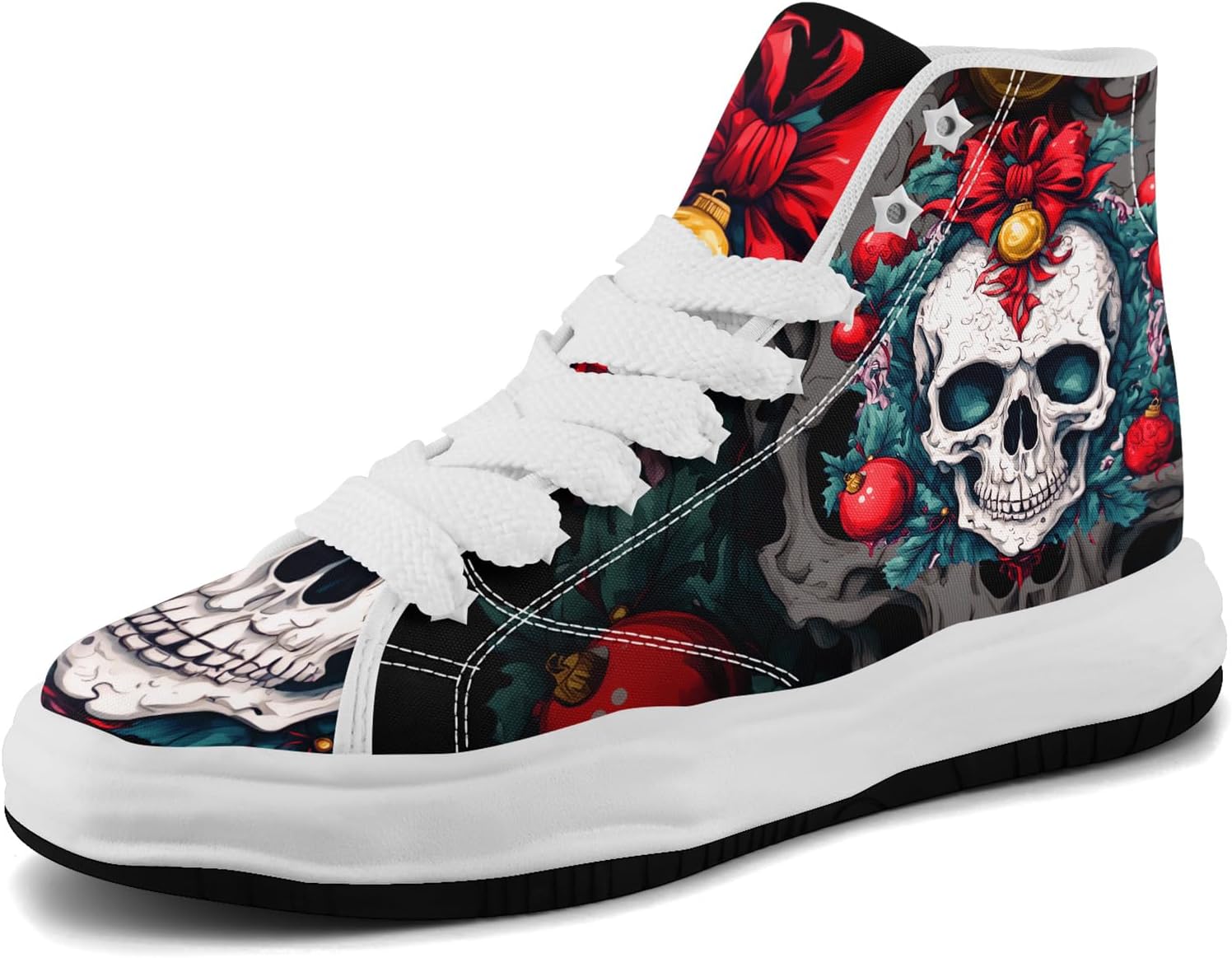 Высокие кеды AWSOLE на Рождество для женщин и мужчин, милые праздничные кроссовки из холщовой ткани, для вечеринок, повседневные шнуровки, модная обувь для прогулок, белый/черный/красный/синий/серый
Высокие кеды AWSOLE на Рождество для женщин и мужчин, милые праздничные кроссовки из холщовой ткани, для вечеринок, повседневные шнуровки, модная обувь для прогулок, белый/черный/красный/синий/серый