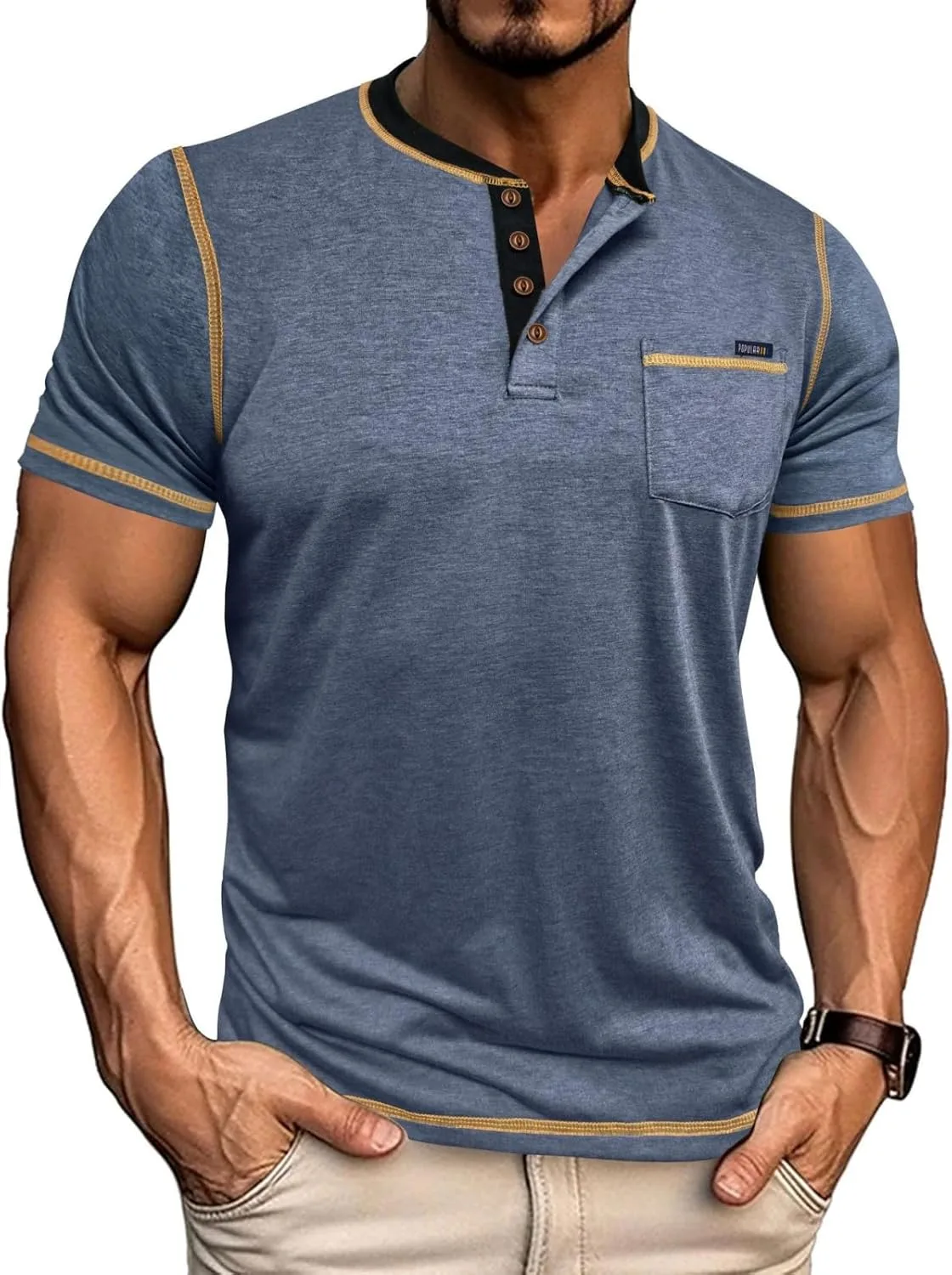 Мужская поло Casual легкая с коротким рукавом RODYETQQ
Мужская поло Casual легкая с коротким рукавом RODYETQQ
