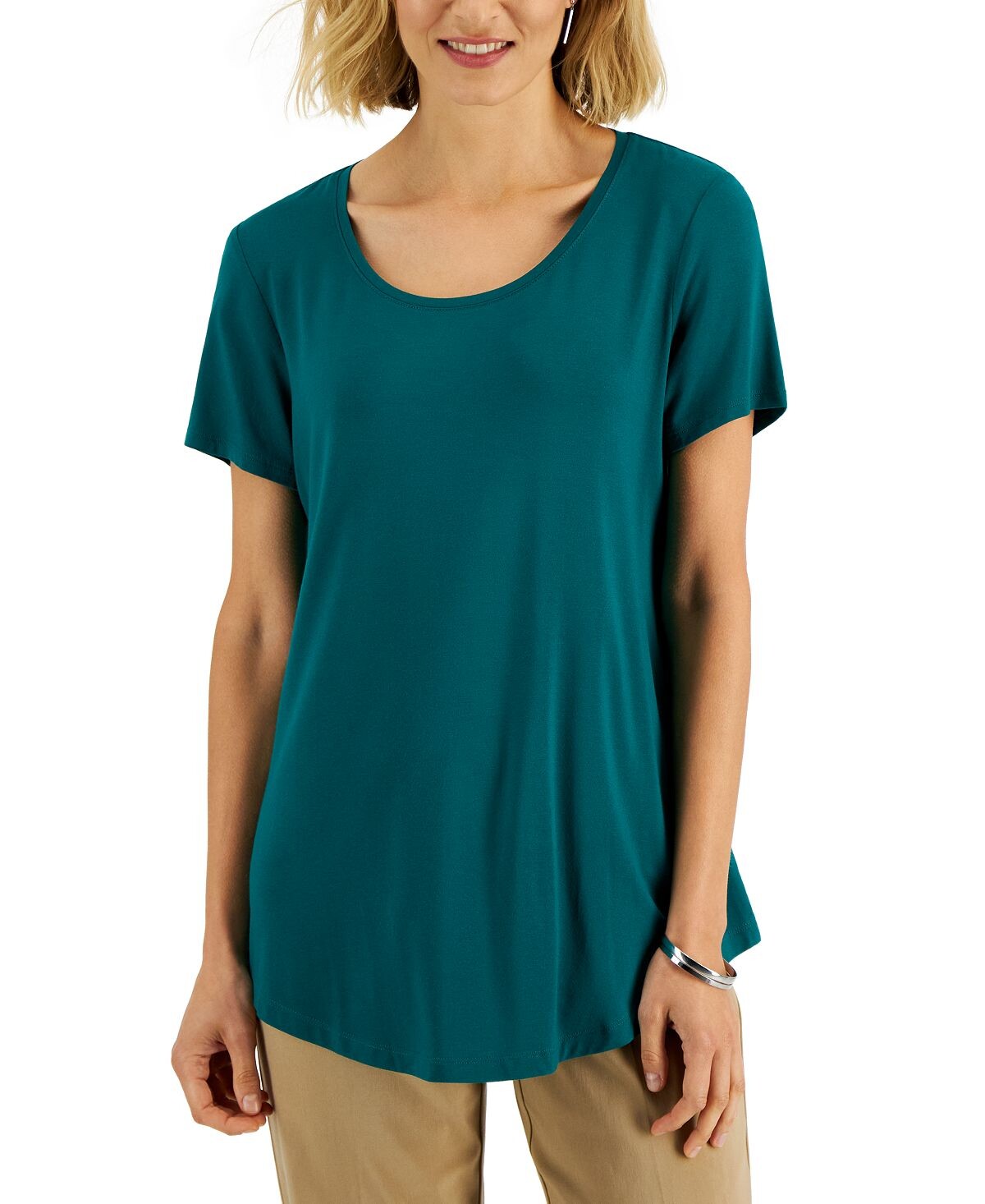 Футболка с круглым вырезом, созданная для macy's JM Collection, мульти
Футболка с круглым вырезом, созданная для macy's JM Collection, мульти