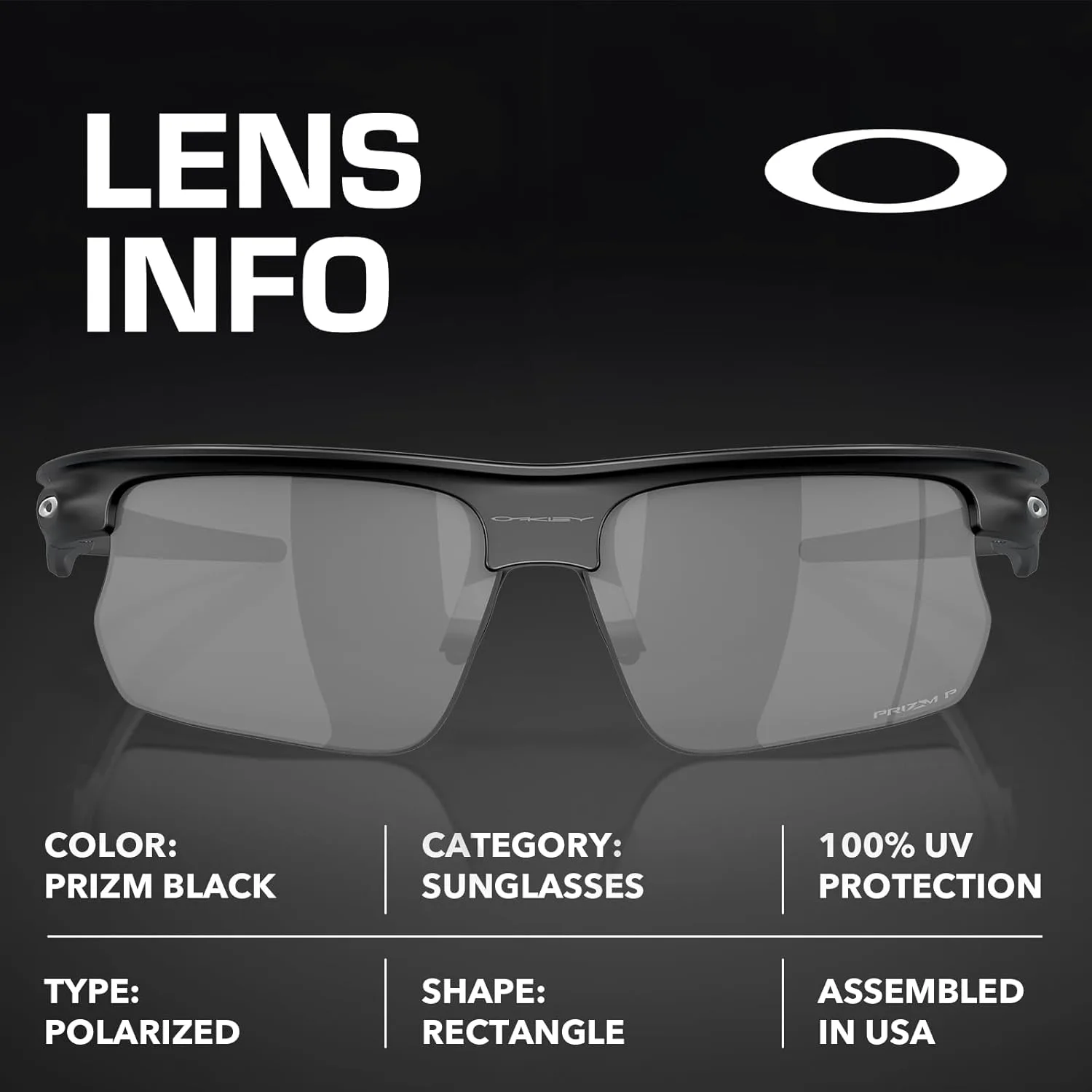 Солнцезащитные очки Oakley BISPHAERA OO9400 прямоугольной формы в комплекте с официальным набором для очков, Matte Black Frame | Prizm Black Polarized Lens
Солнцезащитные очки Oakley BISPHAERA OO9400 прямоугольной формы в комплекте с официальным набором для очков, Matte Black Frame | Prizm Black Polarized Lens