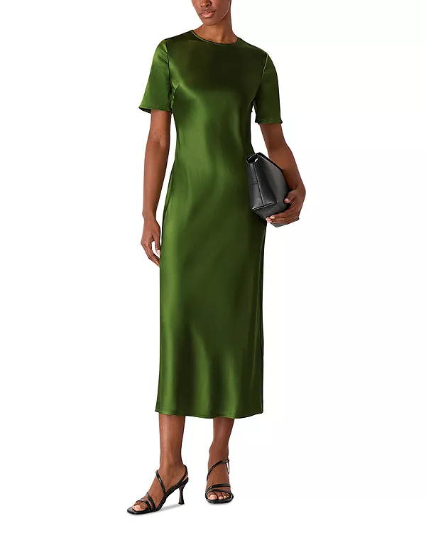 Атласное платье Эйвери с перекрученными нитками Whistles, зеленый
Атласное платье Эйвери с перекрученными нитками Whistles, зеленый