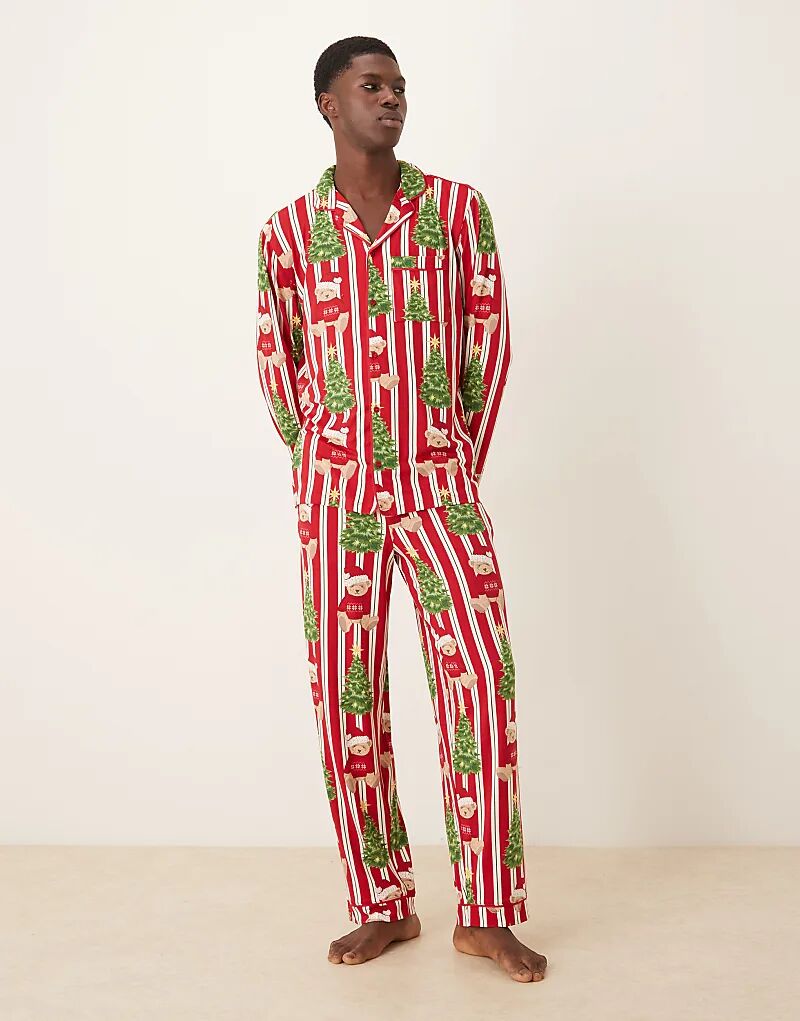 Пижамный комплект Chelsea Peers His & Hers с длинными рукавами и принтом рождественских плюшевых мишек
Пижамный комплект Chelsea Peers His & Hers с длинными рукавами и принтом рождественских плюшевых мишек