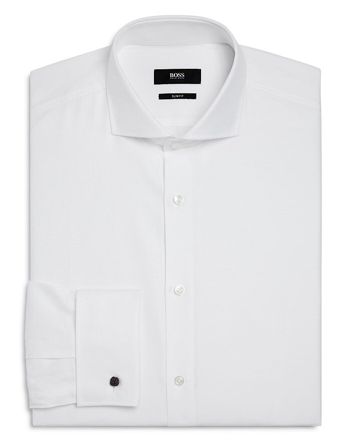 Однотонная классическая рубашка узкого кроя BOSS, белый
Однотонная классическая рубашка узкого кроя BOSS, белый