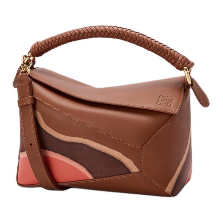 Loewe Сумка-мессенджер Puzzle из телячьей кожи, маленькая женская, коричневая с розовым оттенком "попугай"
Loewe Сумка-мессенджер Puzzle из телячьей кожи, маленькая женская, коричневая с розовым оттенком "попугай"