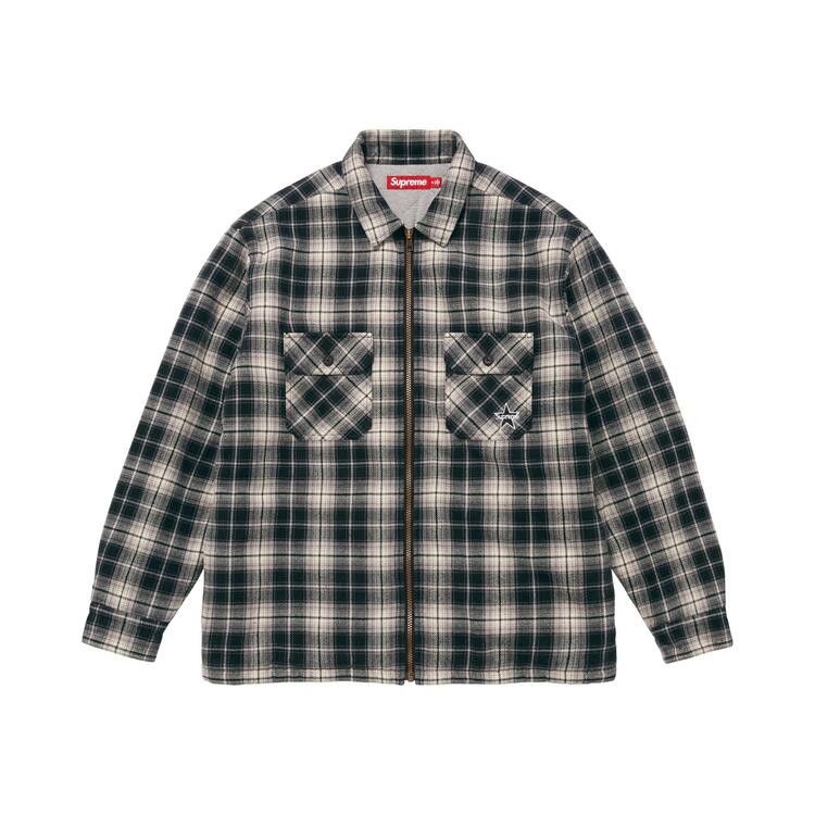 Рубашка Supreme Thermal Lined Zip Up Flannel Shirt 'Black'
Рубашка Supreme Thermal Lined Zip Up Flannel Shirt 'Black'