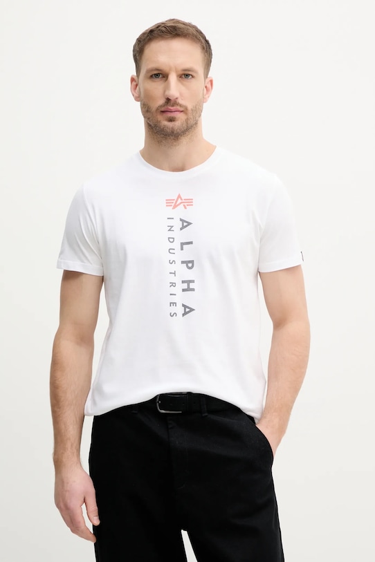 Хлопковая футболка R Print T Alpha Industries, белый
Хлопковая футболка R Print T Alpha Industries, белый