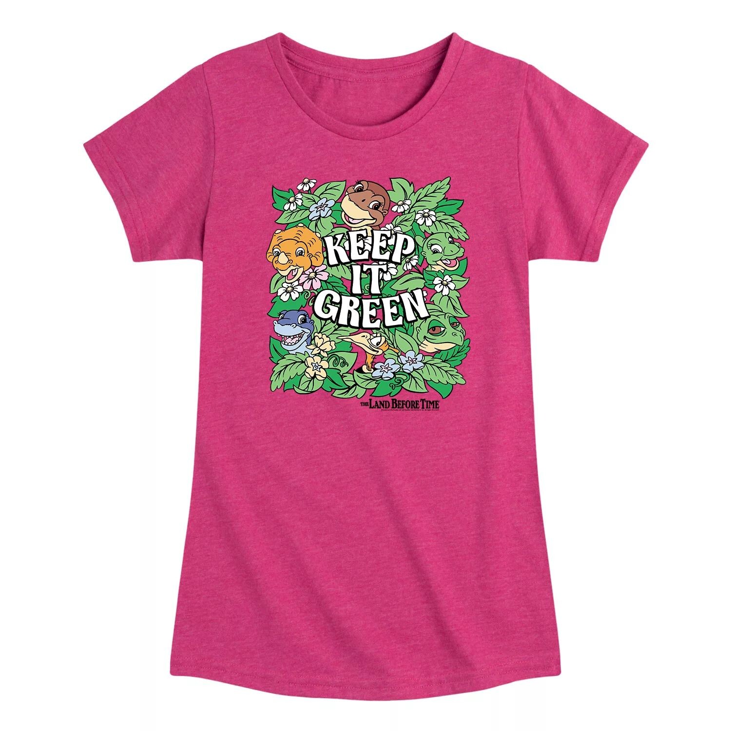 Зеленая футболка с рисунком для девочек 7–16 лет Land Before Time Licensed Character
Зеленая футболка с рисунком для девочек 7–16 лет Land Before Time Licensed Character