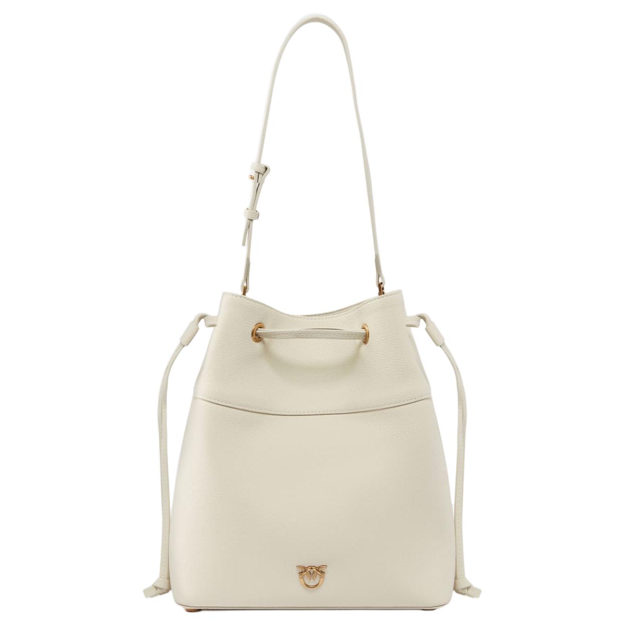 PINKO Кожаная ведерка через плечо Tubas Женская Экрю
PINKO Кожаная ведерка через плечо Tubas Женская Экрю