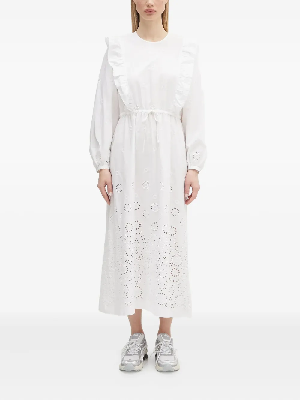 Платье миди с рюшами цвета рыжих волос A.P.C., белый
Платье миди с рюшами цвета рыжих волос A.P.C., белый