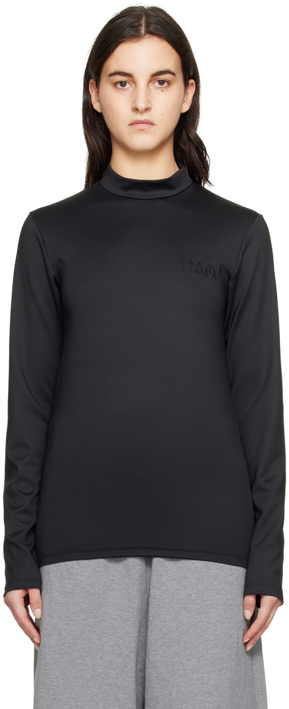 Черная водолазка с вышивкой MM6 Maison Margiela, Черный, Черная водолазка с вышивкой MM6 Maison Margiela
Черная водолазка с вышивкой MM6 Maison Margiela, Черный, Черная водолазка с вышивкой MM6 Maison Margiela