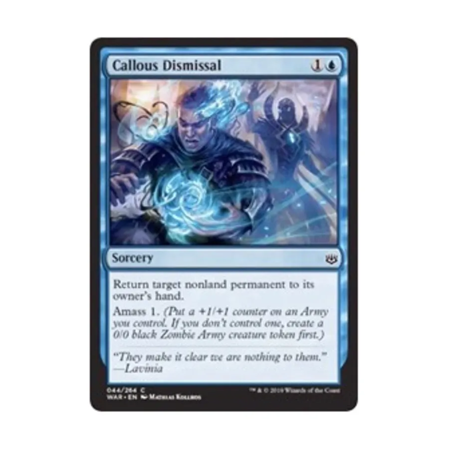 CCG Бессердечное увольнение (С), MTG - War of the Spark
CCG Бессердечное увольнение (С), MTG - War of the Spark