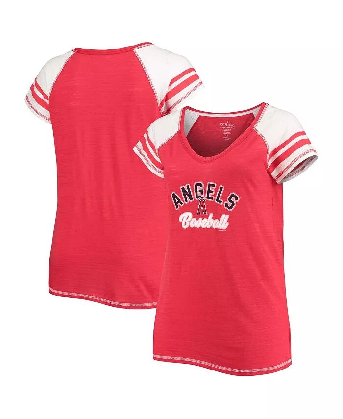 Женская красная футболка Los Angeles Angels Curvy Colorblock Tri-Blend Raglan с V-образным вырезом Soft As A Grape
Женская красная футболка Los Angeles Angels Curvy Colorblock Tri-Blend Raglan с V-образным вырезом Soft As A Grape