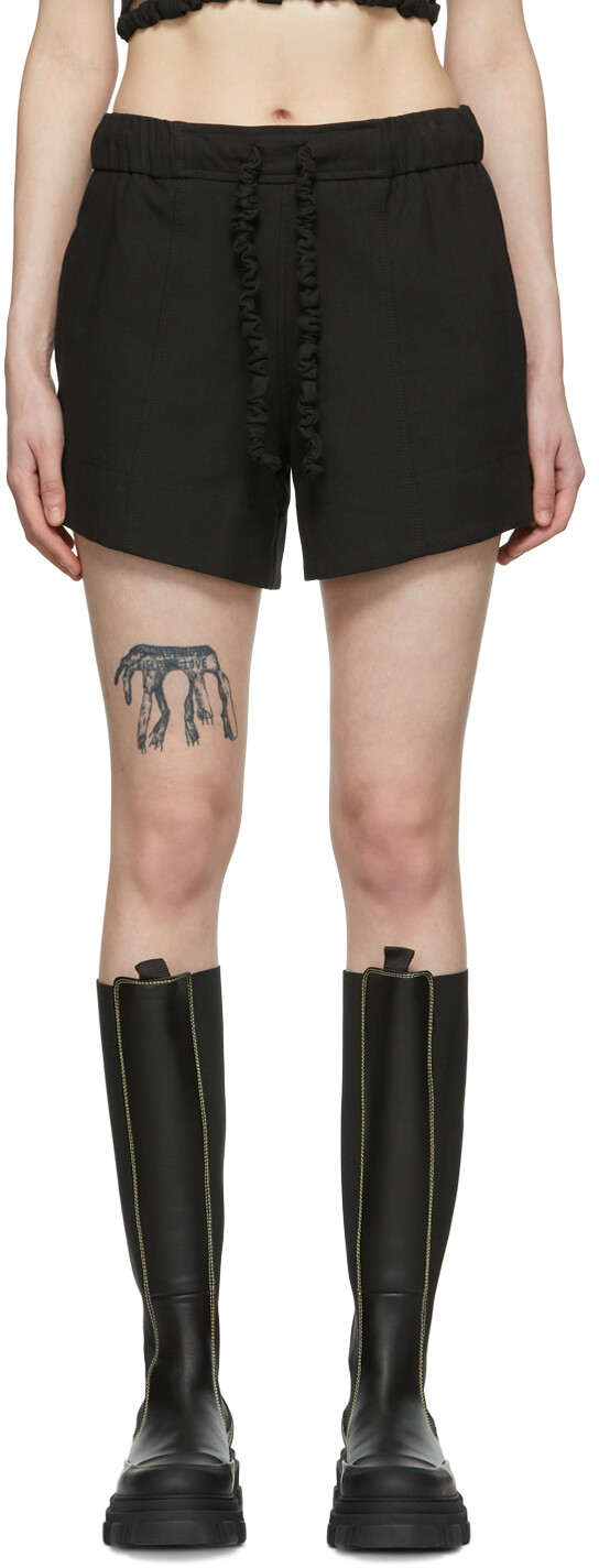 Черные шорты из органического хлопка GANNI
Черные шорты из органического хлопка GANNI