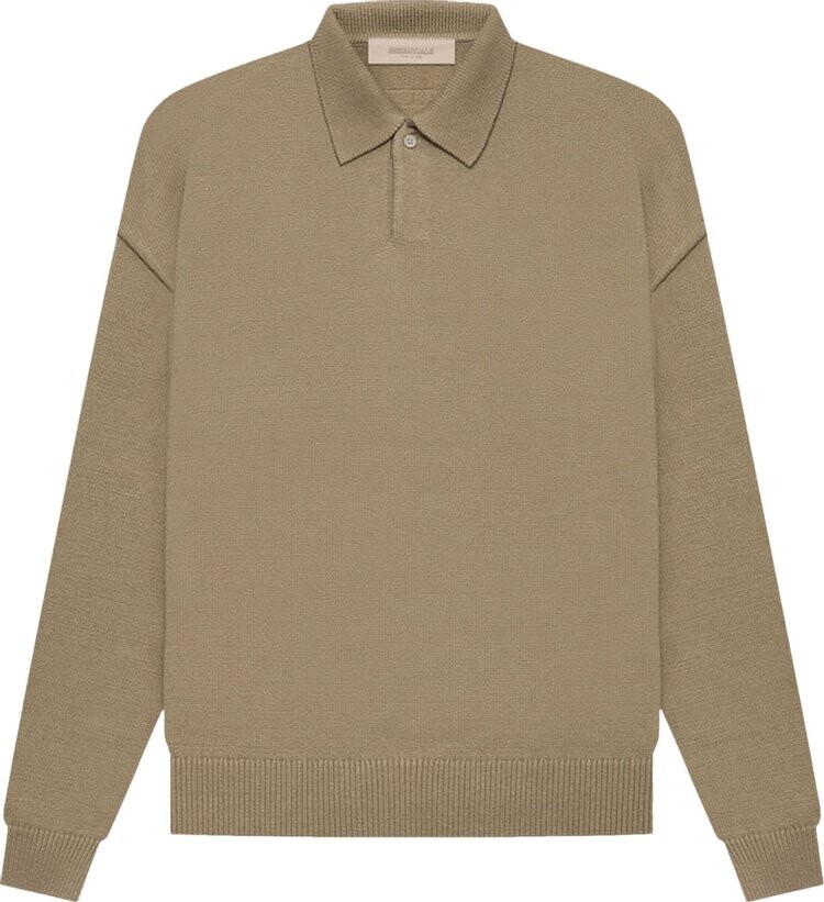 Лонгслив Fear of God Essentials Knit Long-Sleeve Polo 'Oak', зеленый
Лонгслив Fear of God Essentials Knit Long-Sleeve Polo 'Oak', зеленый