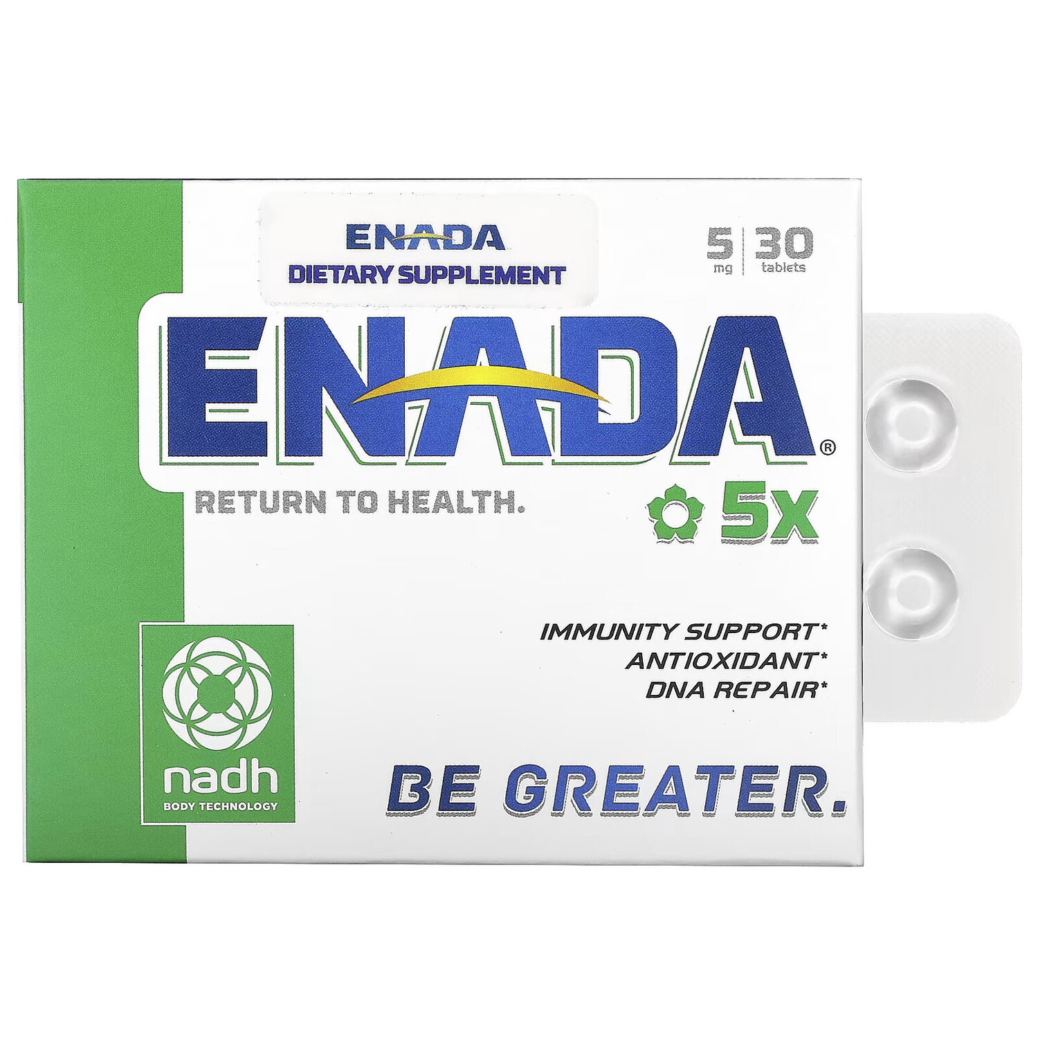 ENADA, 5x, 5 мг, 30 таблеток
ENADA, 5x, 5 мг, 30 таблеток