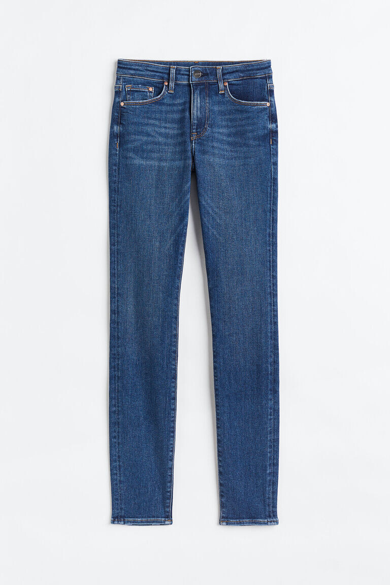 Моделирование джинсов скинни стандартного размера H&M, синий 
Моделирование джинсов скинни стандартного размера H&M, синий