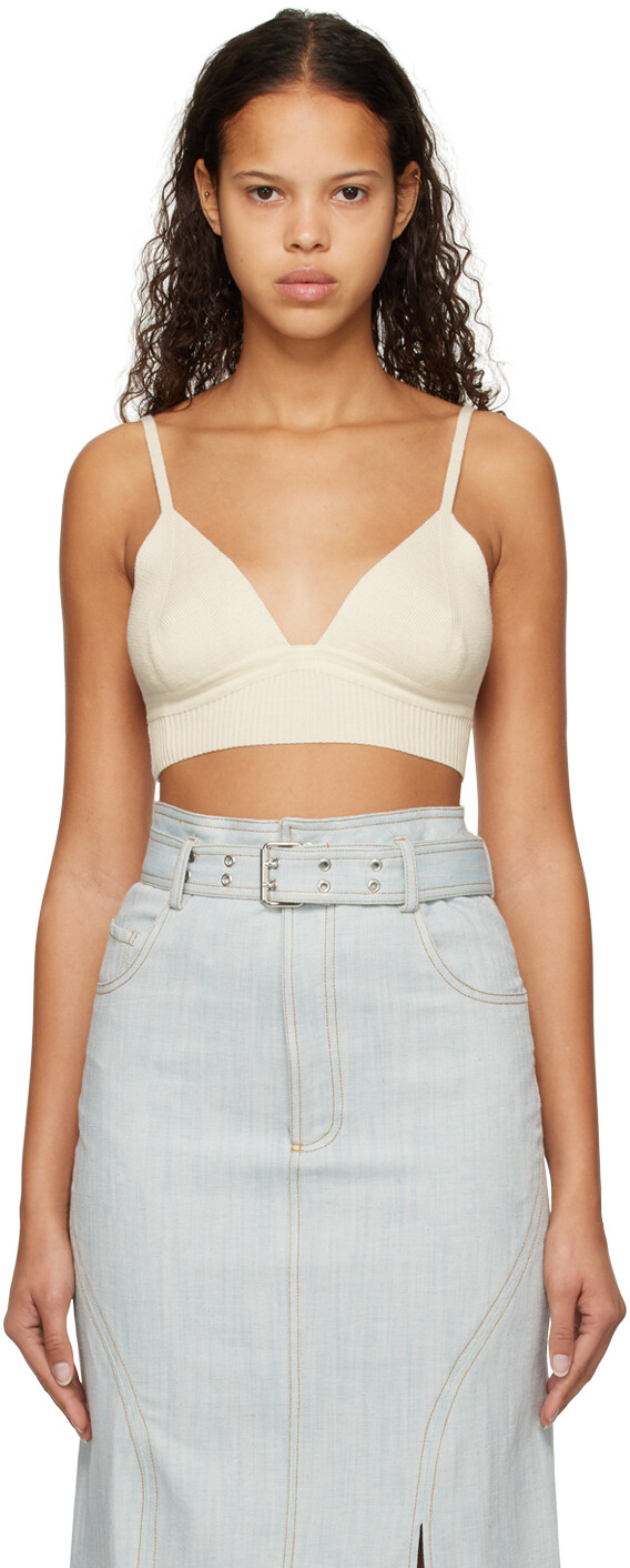 Бюстгальтер в рубчик Off-White Elleme
Бюстгальтер в рубчик Off-White Elleme