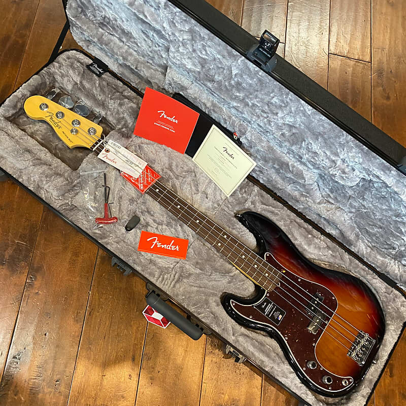 Fender American Professional II Precision Bass Left-Handed RW 3 Tone Sunburst US210082336 American Professional II Precision Bass Left-Handed with Rosewood Fretboard
Fender American Professional II Precision Bass Left-Handed RW 3 Tone Sunburst US210082336 American Professional II Precision Bass Left-Handed with Rosewood Fretboard