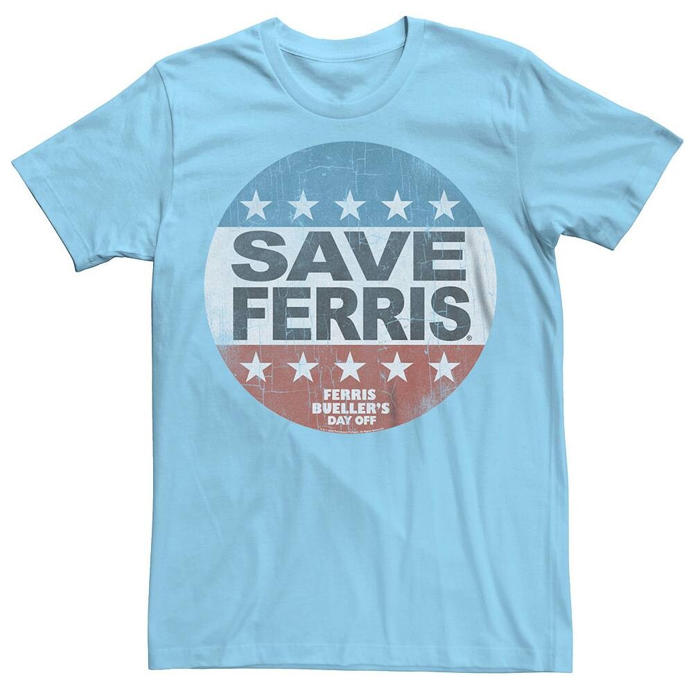 Мужская футболка Ferries Bueller Save Ferris с рисунком Licensed Character, цвет Light Blue
Мужская футболка Ferries Bueller Save Ferris с рисунком Licensed Character, цвет Light Blue