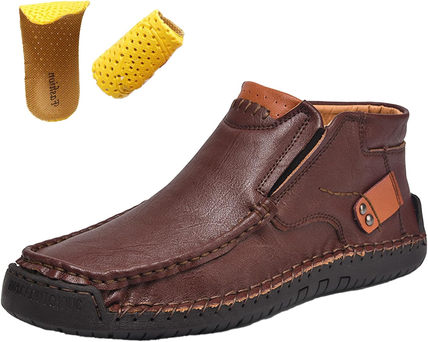 Мужские ботинки Chelsea на низком каблуке Keilinia, винтажная кожа, ручная строчка, средний верх, водонепроницаемые, нескользящие, эластичные повседневные туфли, коричневый
Мужские ботинки Chelsea на низком каблуке Keilinia, винтажная кожа, ручная строчка, средний верх, водонепроницаемые, нескользящие, эластичные повседневные туфли, коричневый