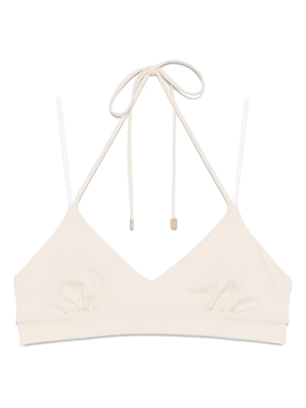 Peserico топ бикини с треугольными чашками, нейтральный
Peserico топ бикини с треугольными чашками, нейтральный