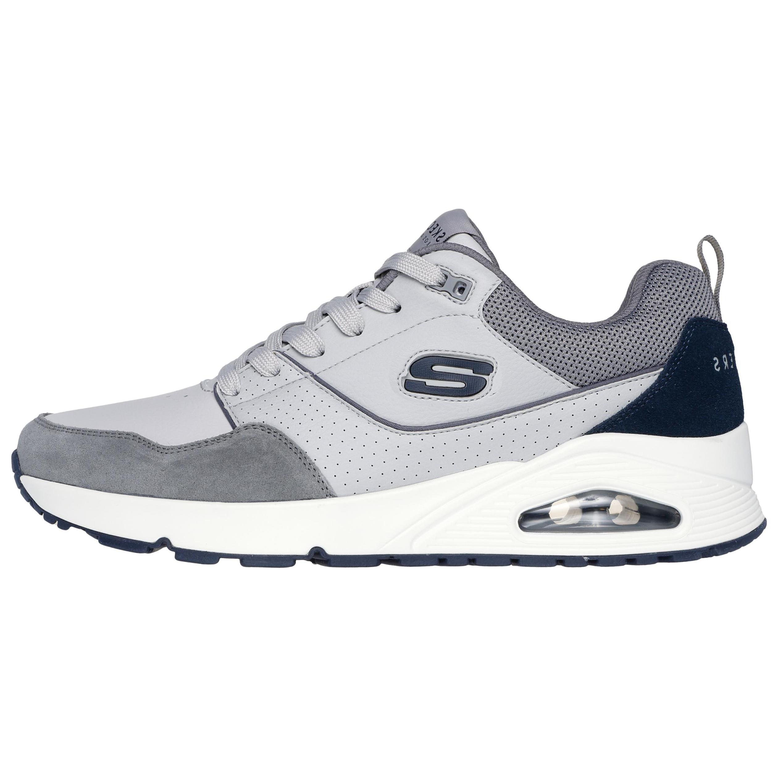 Скейчерс Мужские серые кроссовки Uno Low Top для повседневного бега
Скейчерс Мужские серые кроссовки Uno Low Top для повседневного бега