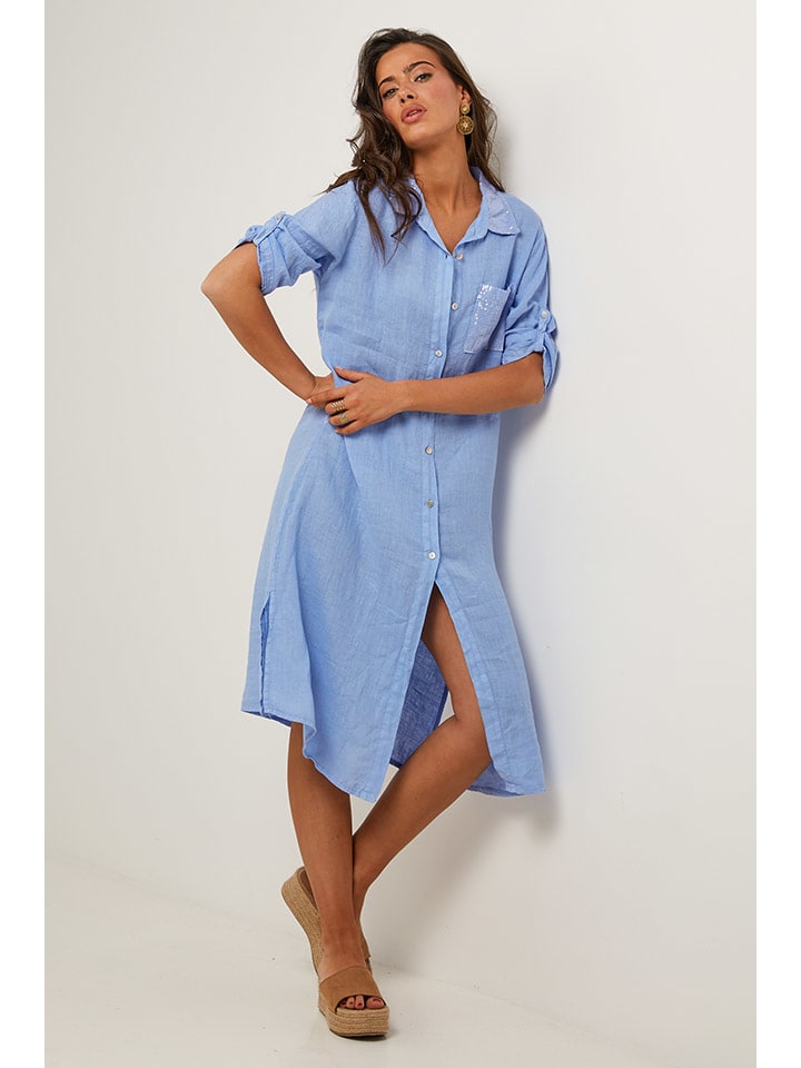 Платье до колена Le Monde du Lin, светло-синий
Платье до колена Le Monde du Lin, светло-синий