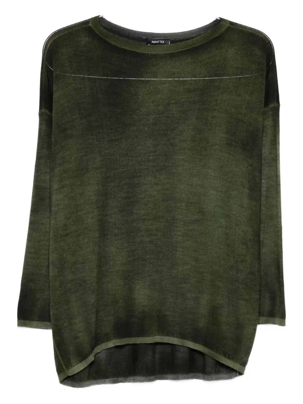 Свитер с эффектом металлик Avant Toi, зеленый
Свитер с эффектом металлик Avant Toi, зеленый