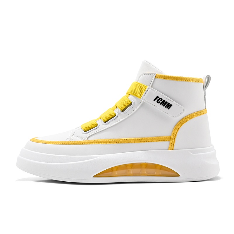 Дышащие детские кроссовки для скейтбординга, увеличивающие рост, для подростков FCMM, белый/желтый
Дышащие детские кроссовки для скейтбординга, увеличивающие рост, для подростков FCMM, белый/желтый